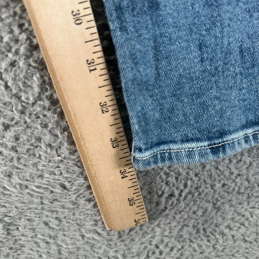 True Religion Rocco Jeans Mens 29x34 Blue Cotton Denim Skinny Relaxed Fit Faded